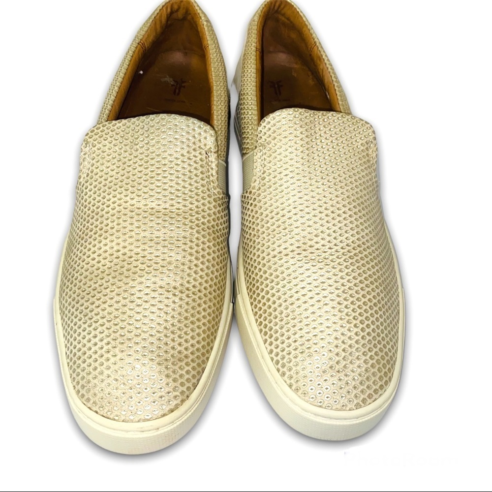 Frye Ivy Diamond Emboss Perforated on Sneaker Size 10M